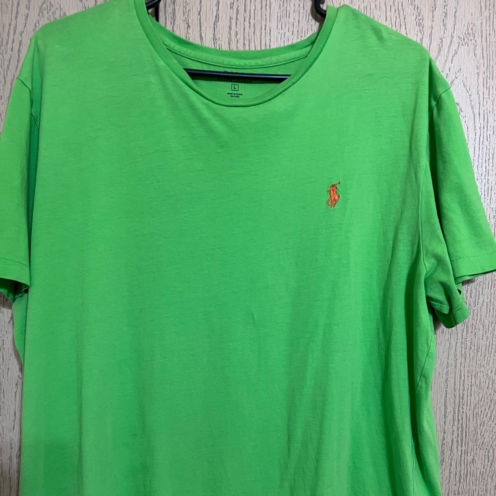 Green and Orange Polo Shirt